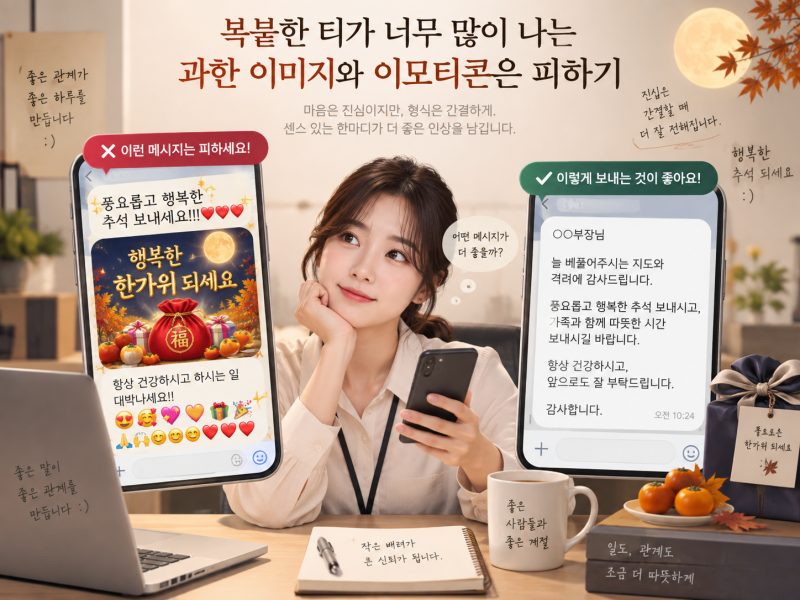 카톡으로 보내도 욕 안 먹는 직장 상사 명절 인사말 문구 정리
