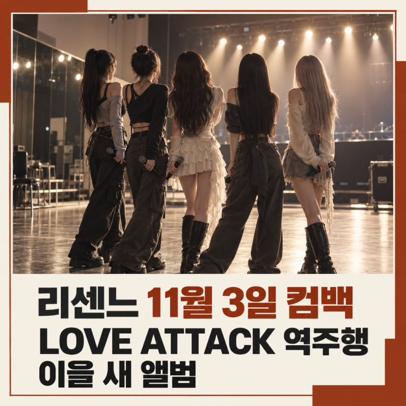"밈을 넘어선 순간" 리센느 컴백 11월3일 신곡 러브어택 멜론 역주행