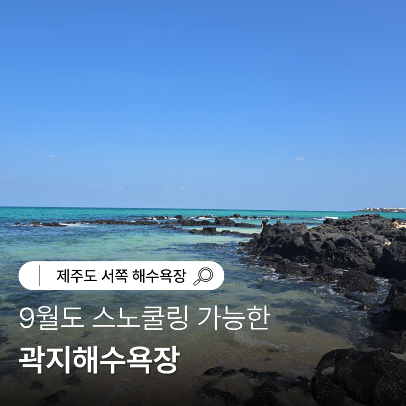 제주 애월 곽지해수욕장 9월 과물노천탕은 휴장 스노쿨링은 가능