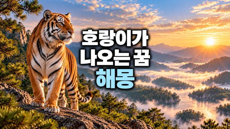 호랑이 나오는 꿈 태몽일까? 길몽 흉몽 재물운 상황별 총정리