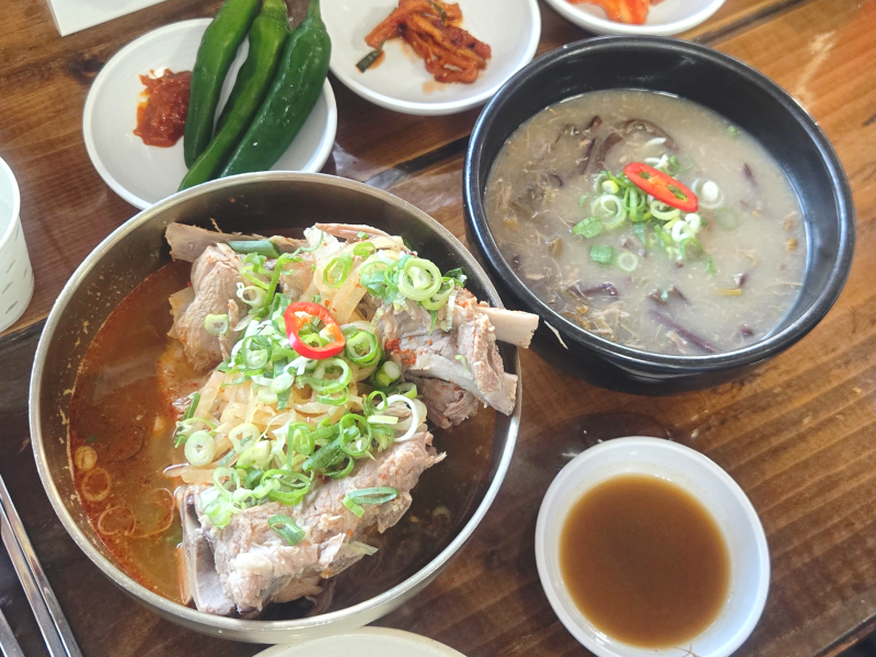 [제주 공항 근처 맛집]용두네해장국 _ 제주공항 해장국 맛집 ! 접짝뼈국이라고 들어봤어유?