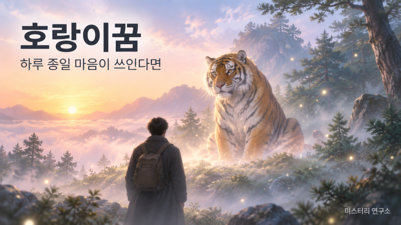 호랑이꿈을 꾸고 하루 종일 마음이 쓰인다면