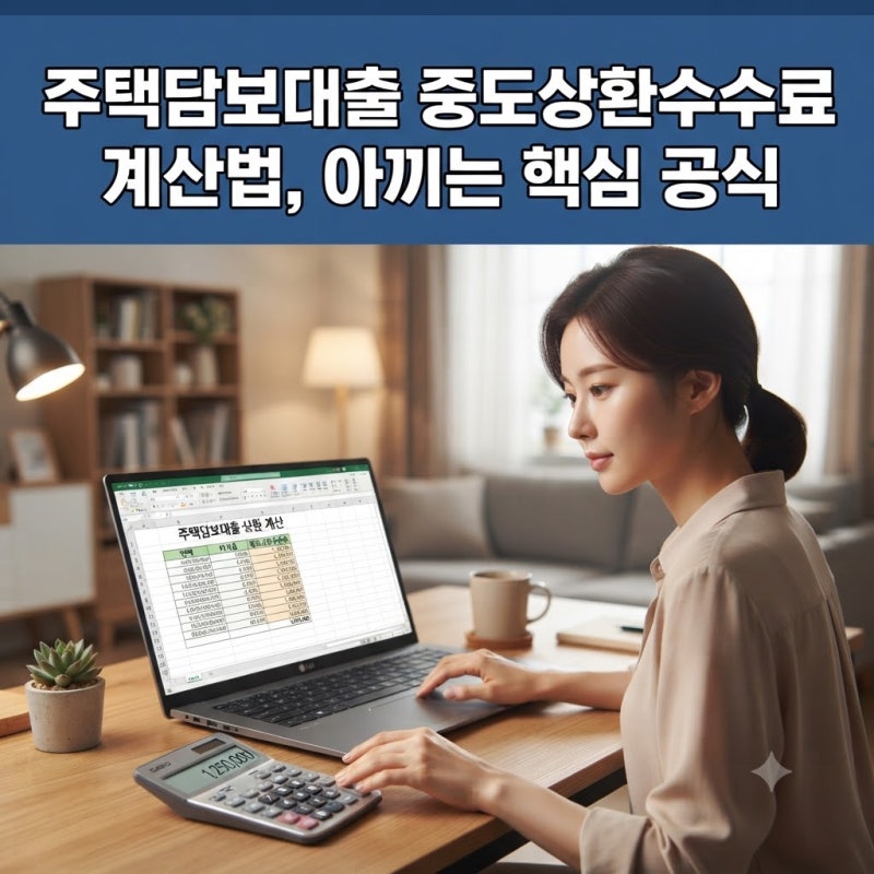 주택담보대출 중도상환수수료 계산법, 3년 경과 전 꼭 알아야 할 산정 공식