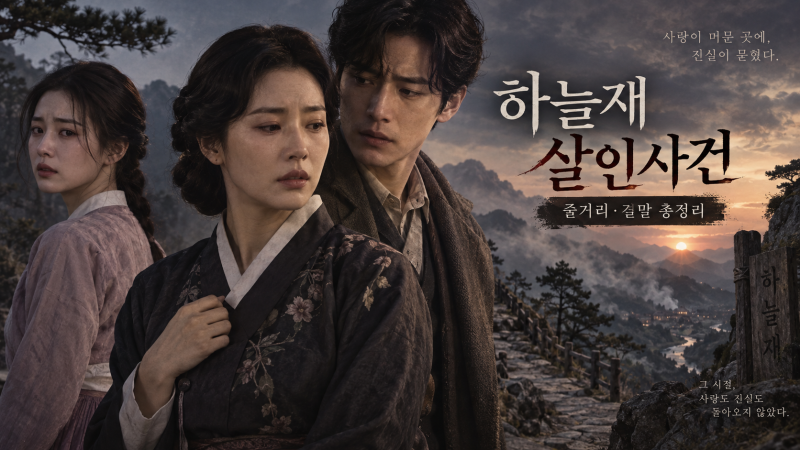 하늘재 살인사건 줄거리·결말 총정리｜문소리 서강준 이세영, 장모와 사위의 비극적 사랑