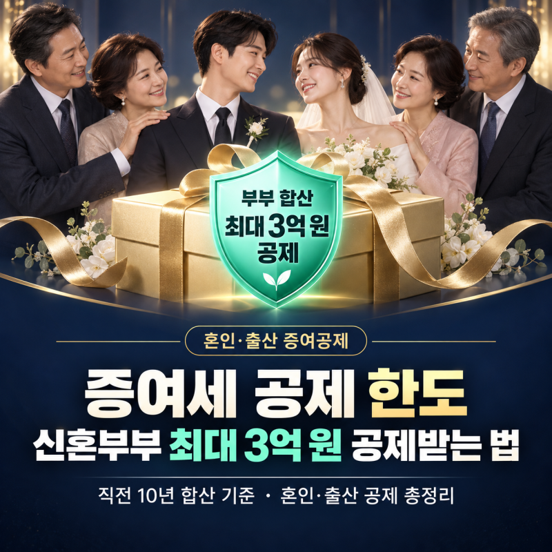 10년 주기 증여세 면제 한도와 혼인 출산 증여 공제 요건