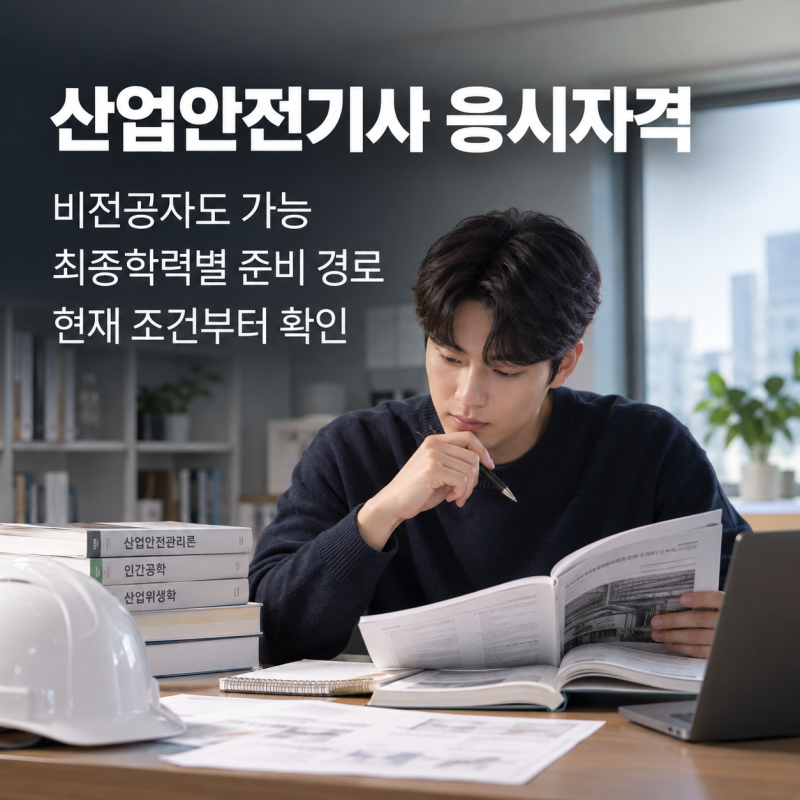 산업안전기사 응시자격 비전공자 최종학력별 준비방법 확인하기!
