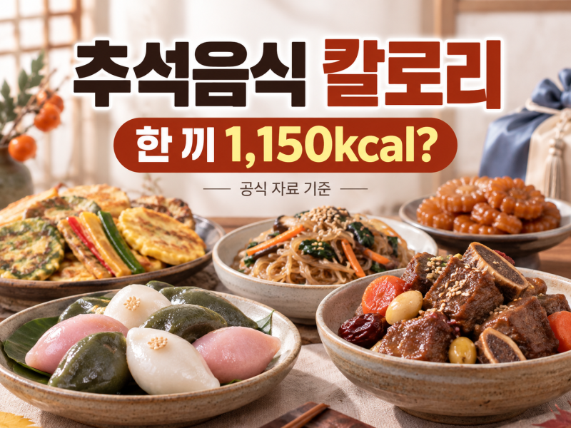 추석음식 칼로리 TOP 10, 한 끼가 1150kcal?｜송편 몇 개 먹으면 밥 한 공기 넘을까?