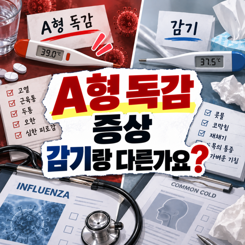 A형 독감 증상 감기랑 다른가요? 전염 격리기간과 수액 실비 청구