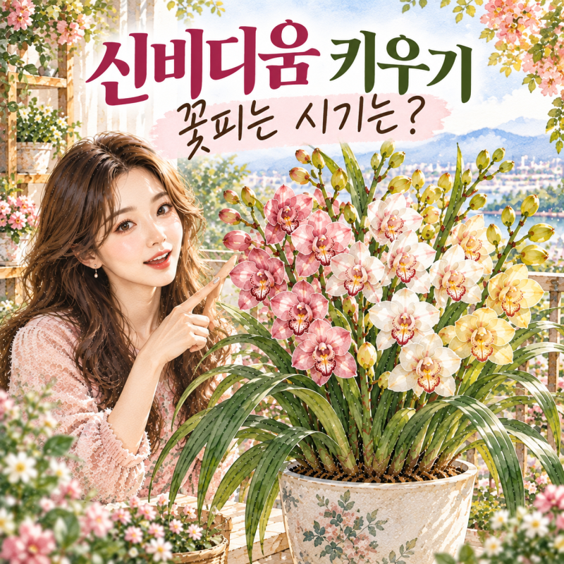신비디움 키우기, 꽃피는 시기부터 물주기까지 알아봐요