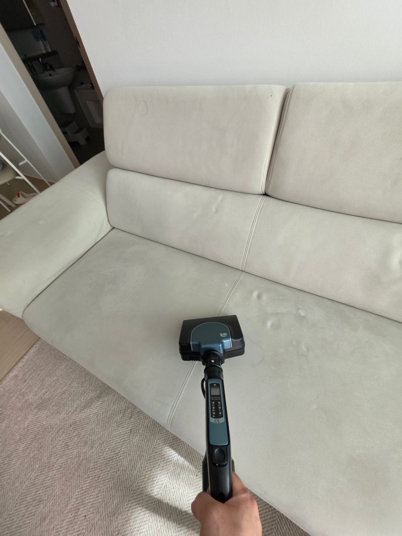 경기도 광주 소파 청소! 지인 소개로 방문한 태전동 아쿠아 소파, 얼룩 제거하고 원래 색상 ....