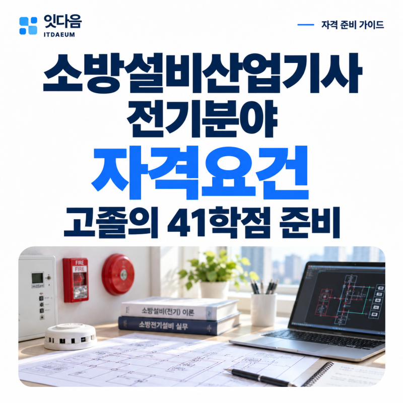 소방설비산업기사 전기 자격요건, 고졸의 41학점 준비 과정