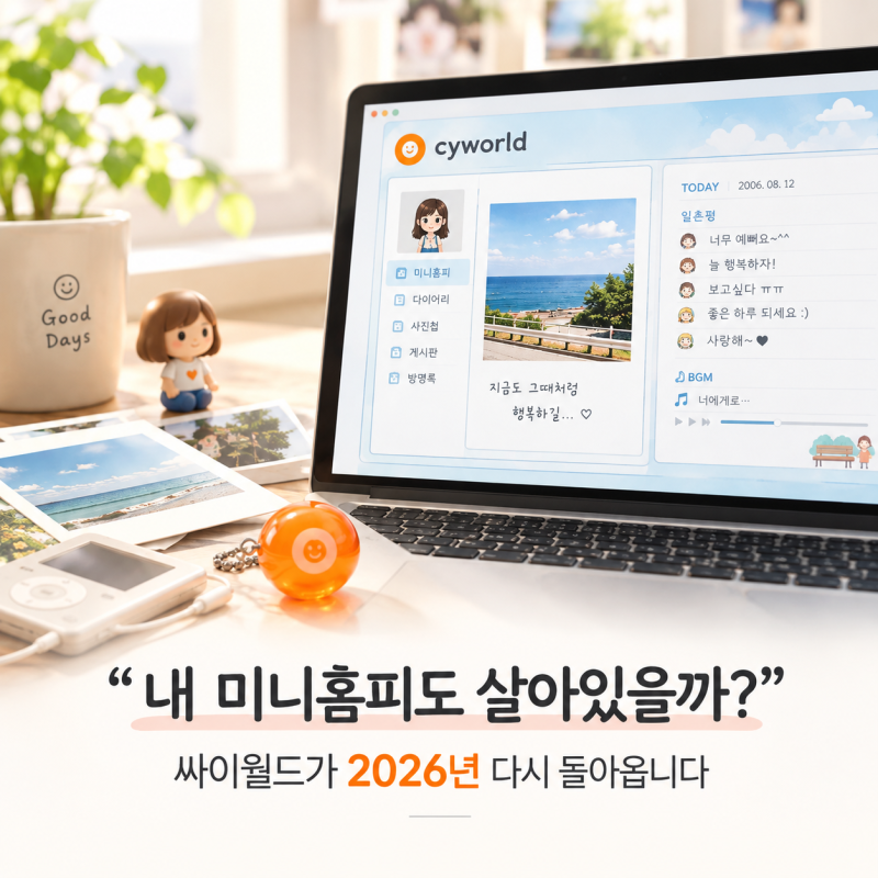 “내 싸이월드 사진도 살아있을까?” 2026년 다시 돌아온다는 싸이월드, 지금 상황 정리
