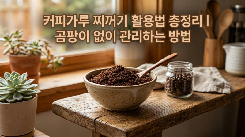 커피가루 찌꺼기 방향제 활용법 총정리｜곰팡이 없이 관리하는 방법