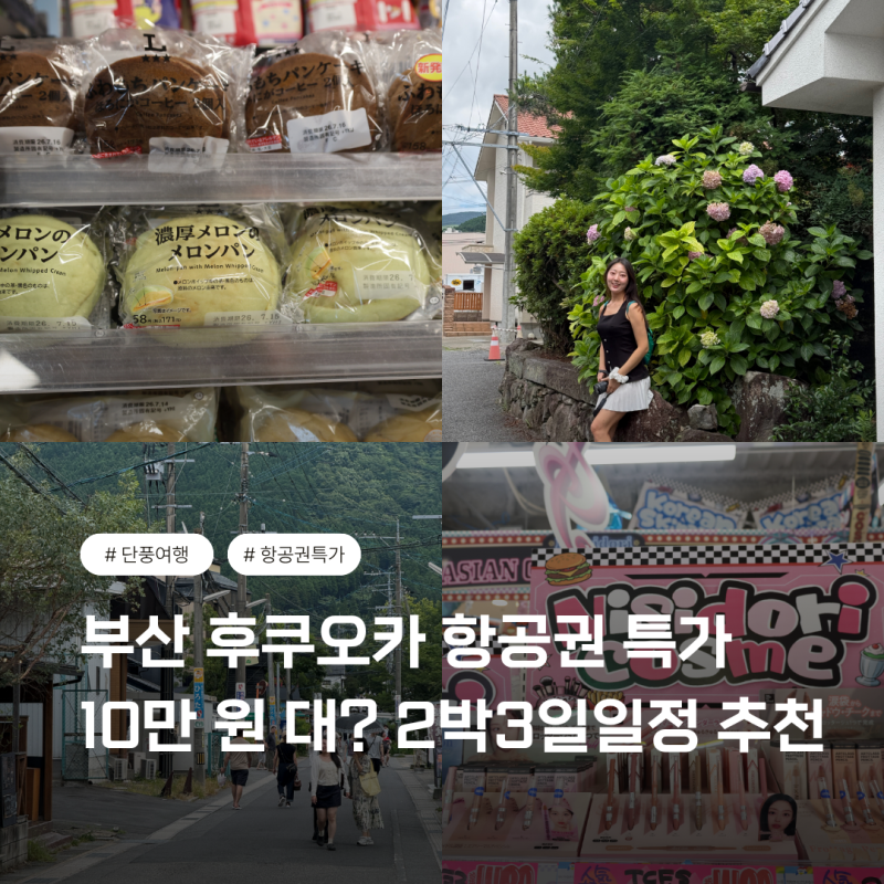부산 후쿠오카 항공권 특가 10만 원 대? 2박3일일정 단풍여행