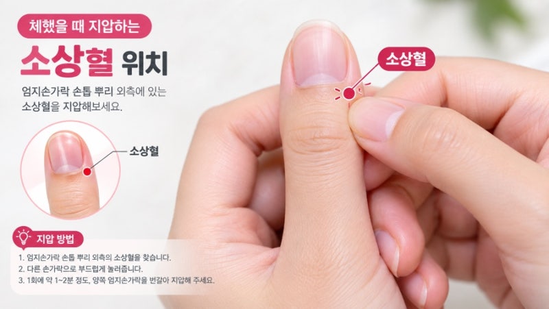 체했을 때 손 따는 위치! 혈자리 위치 & 실제 효과 한의학적 진실