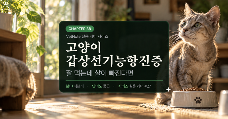 고양이 갑상선기능항진증 증상은? 체중 감소부터 진단·치료까지