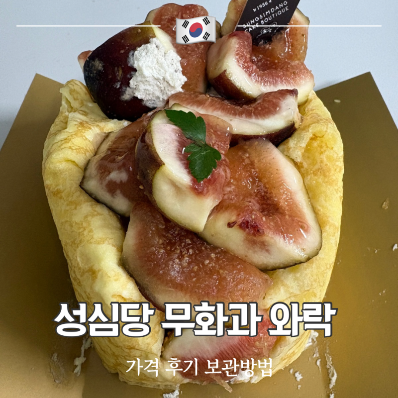 성심당 케익부띠끄 무화과와락 후기 보관법부터 맛과 비주얼 솔직 리뷰
