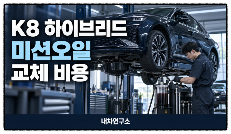 K8 하이브리드 미션오일 교체 비용 15만~25만 원, 10만 km까지 괜찮을까?
