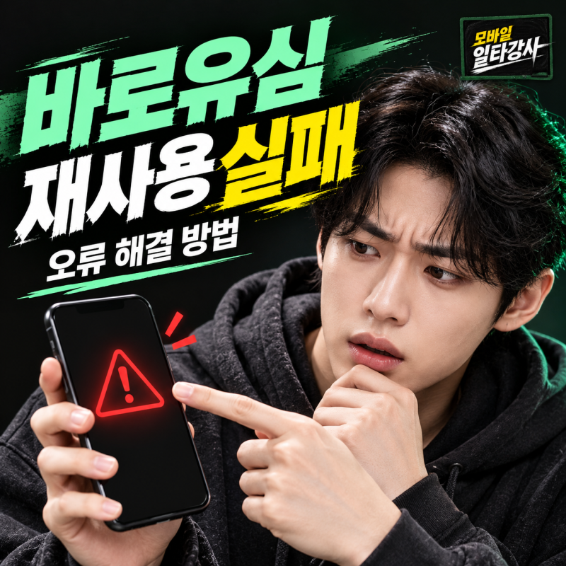 바로유심 재사용이 안 되는 이유는? 인식 오류와 개통 실패 해결 방법