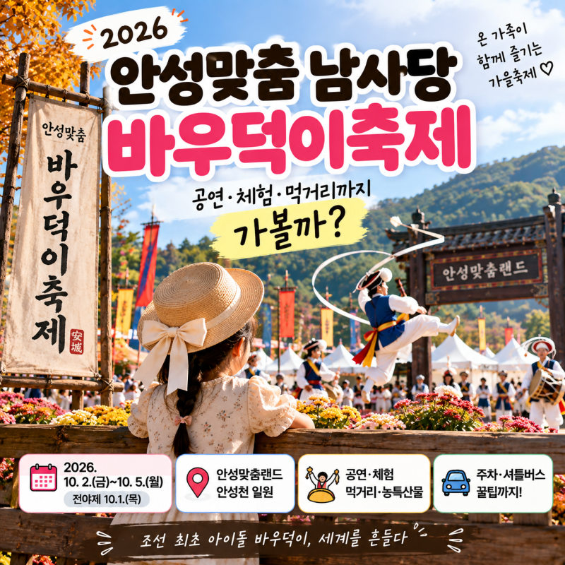 안성맞춤 남사당 바우덕이축제, 공연만 보고 오면 아쉬워요