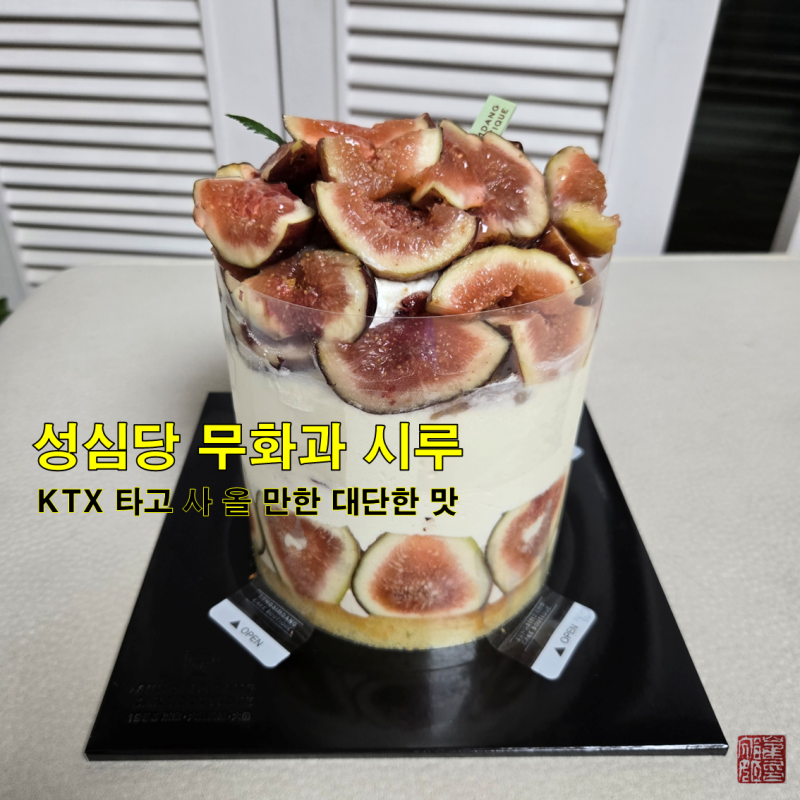 성심당 무화과 케이크 후기 : KTX 타고 사 올 만한 대단한 맛