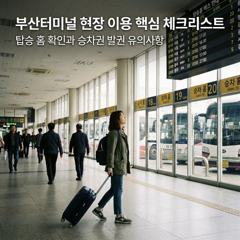 부산종합터미널 시간표 주차장 노선 예매 및 주차 할인 팁