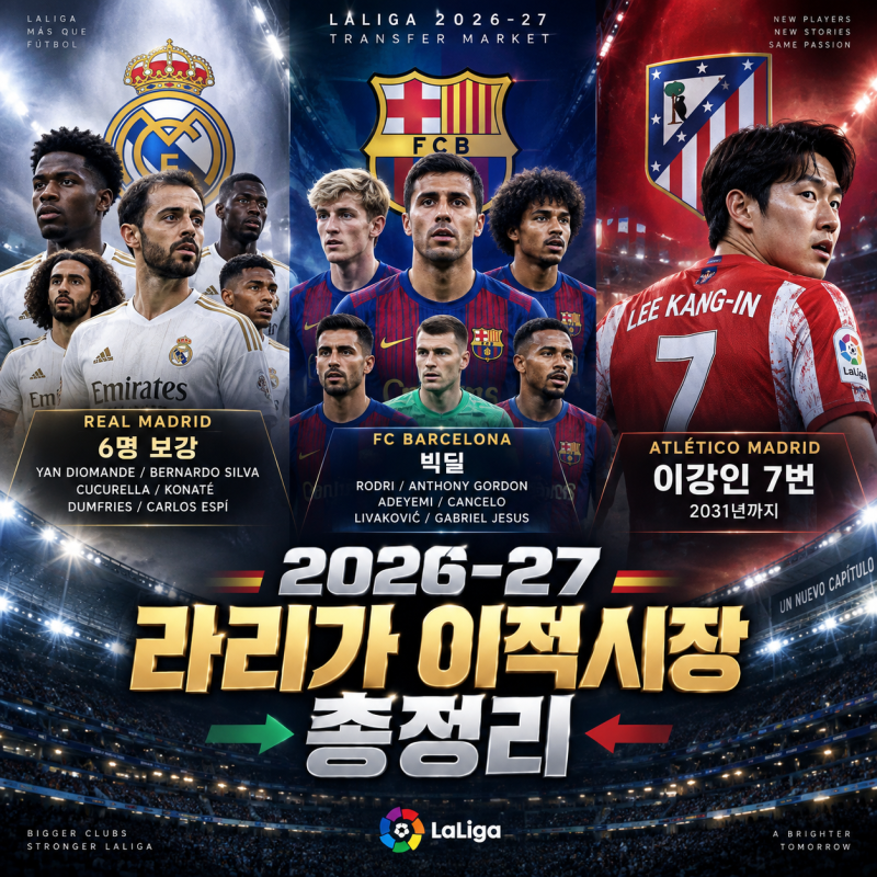 2026-27 라리가 이적시장 총정리