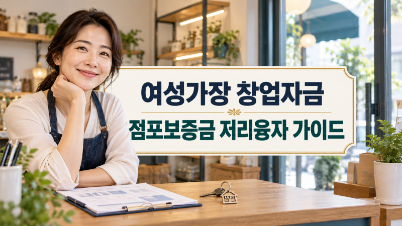 저소득 여성가장 창업자금 2026년 지원 대상과 신청방법 총정리
