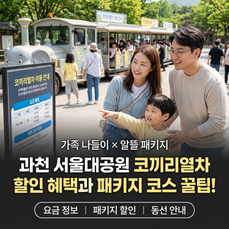 과천 서울대공원 코끼리열차 할인과 알뜰 패키지 동선 꿀팁
