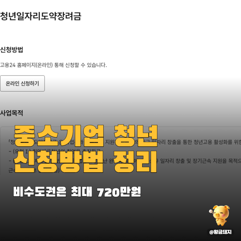 청년 일자리도약장려금 신청방법, 수도권 비수도권 지급대상이 다릅니다
