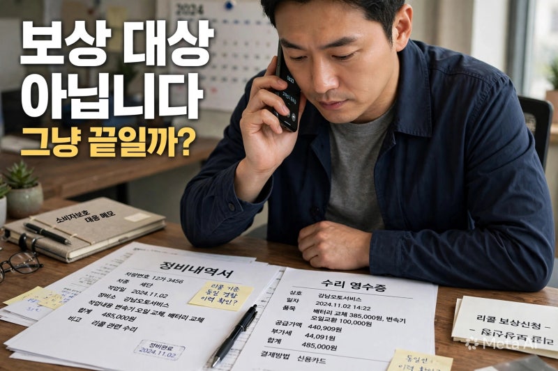 자동차 리콜 전 내 돈으로 수리했다면?｜수리비 돌려받는 조건·필요서류·신청방법