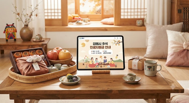 2026 김해시 추석 민생지원금 10만원 신청방법 및 대상 사용처 총정리
