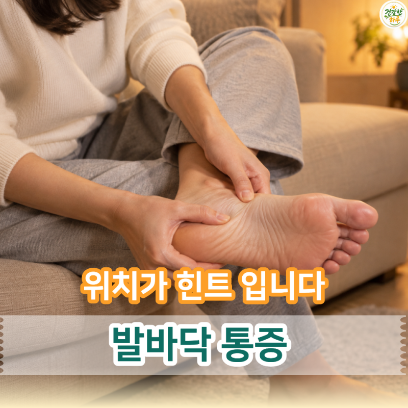아픈 곳이 앞쪽인지 뒤꿈치인지… 발바닥 통증 위치별 체크포인트