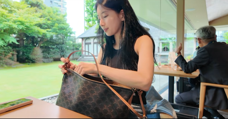 난리난 수지 도쿄 브이로그 셀린느 가방 정보! 듀오 지퍼 백 가격 및 보부상 명품백 추천