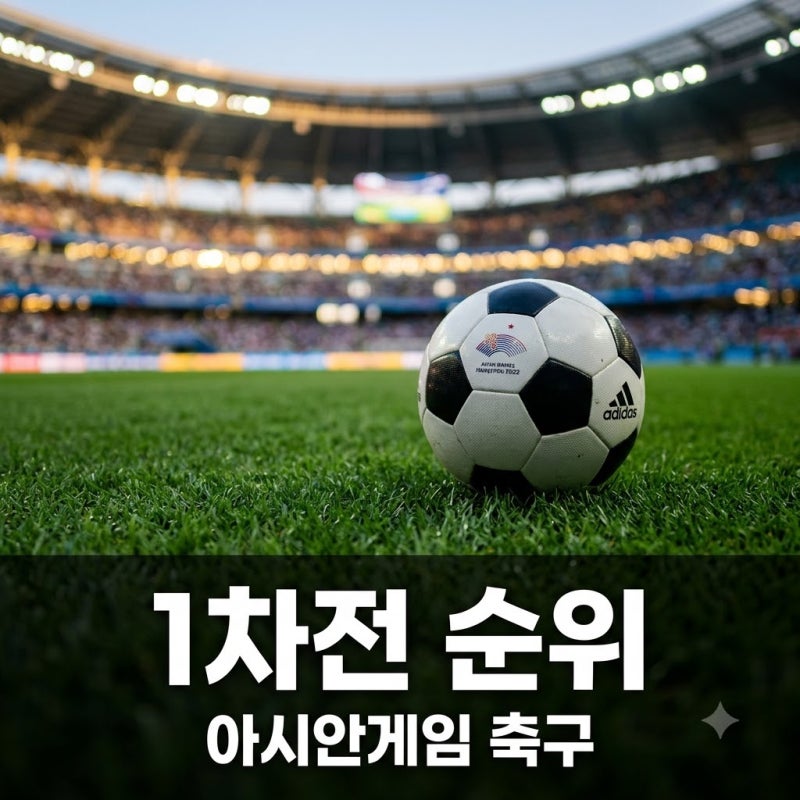 아시안게임 남자축구 조별리그 1차전 순위 종합 정리와 한국 현황