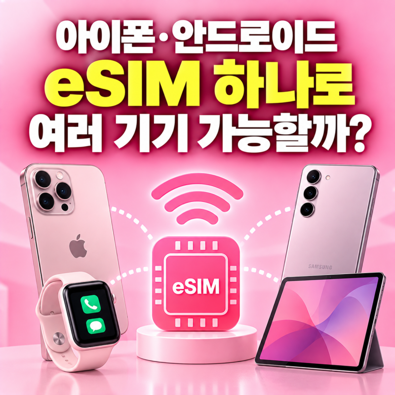 아이폰·안드로이드(갤럭시)의 eSIM 하나로 여러 기기를 사용할 수 있을까? 멀티 SIM의 원리