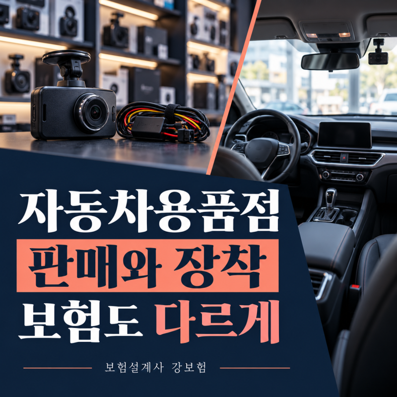 자동차용품점 배상책임보험, 블랙박스 판매와 장착은 구분해서 확인하세요