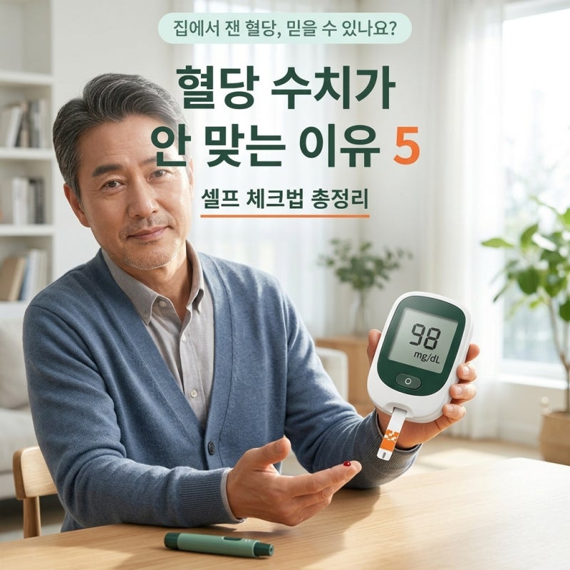 혈당측정기 정확도 떨어지는 이유 5가지 | 셀프 점검하는 법