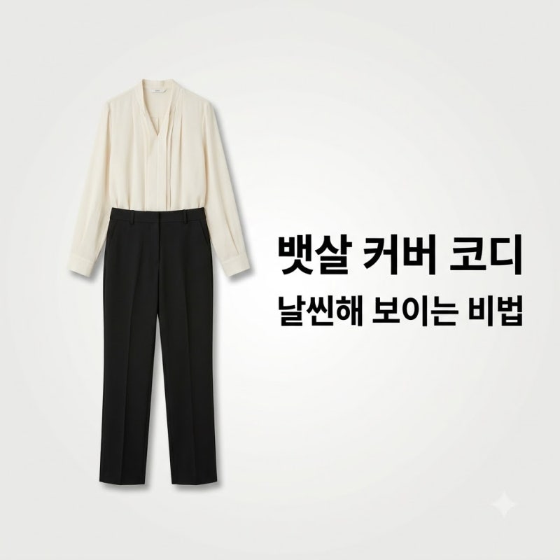 뱃살 커버 코디 비법 5가지! 체형 보정으로 날씬해 보이는 법