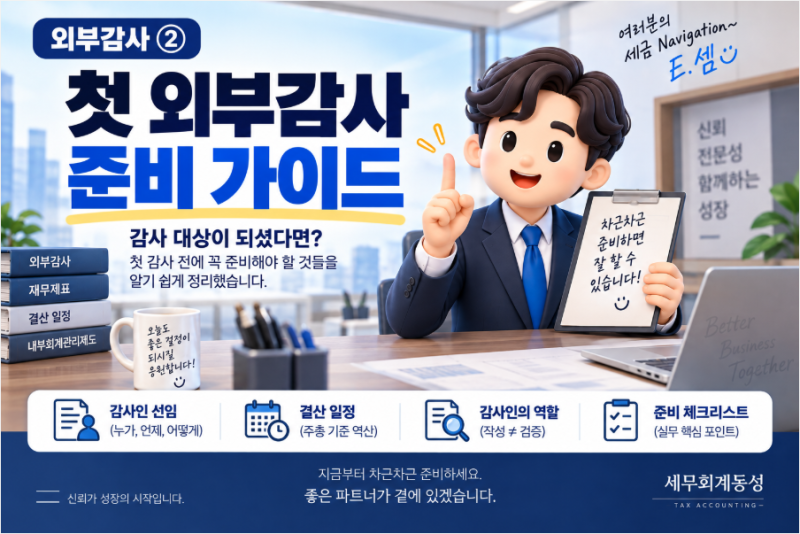 [외부감사 ②] 감사 대상이 되셨다면? 첫 감사 전에 꼭 준비해야 할 것들