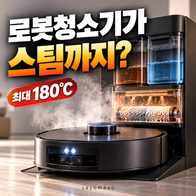 드리미 로봇청소기 Aqua20, 180°C 스팀까지? 신형 기능 총정리