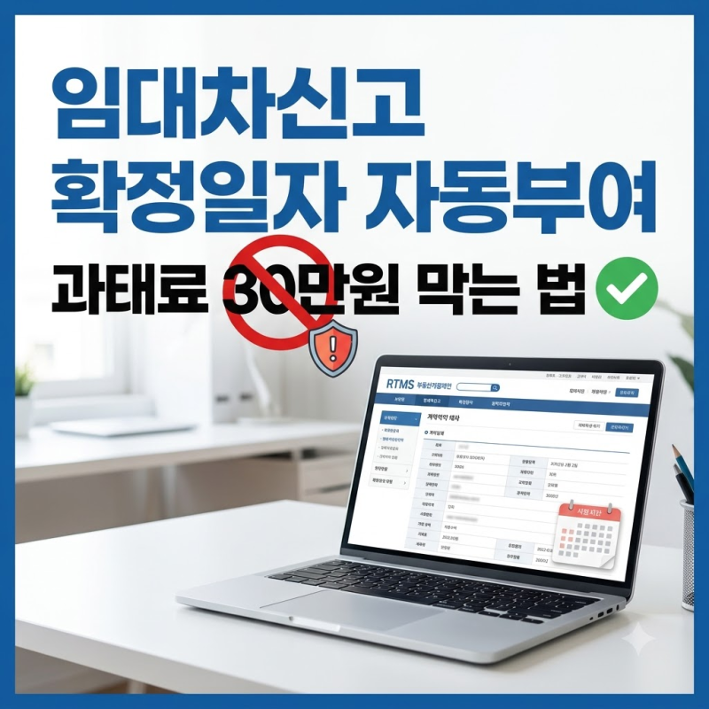 임대차신고 확정일자 자동부여 RTMS로 과태료 30만원 막는 법