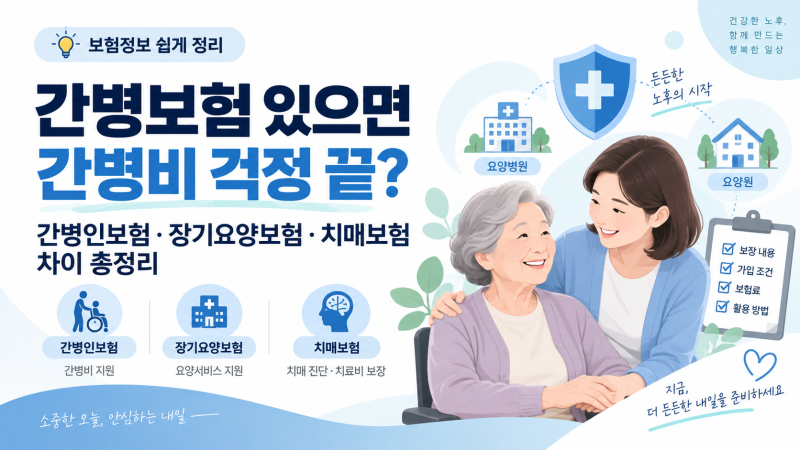 간병보험 있으면 간병비 걱정 끝?