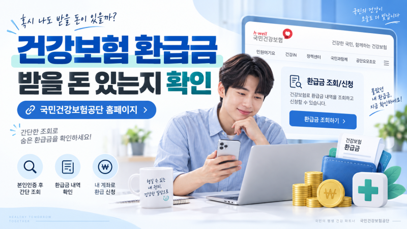 건강보험 환급금 조회｜내가 받을 돈 확인하는 방법·신청방법
