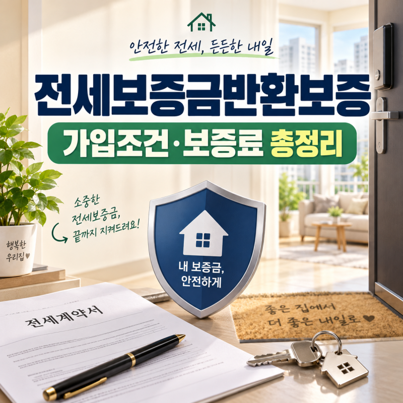 전세보증금반환보증 가입조건·보증료｜집주인 동의와 거절 사유