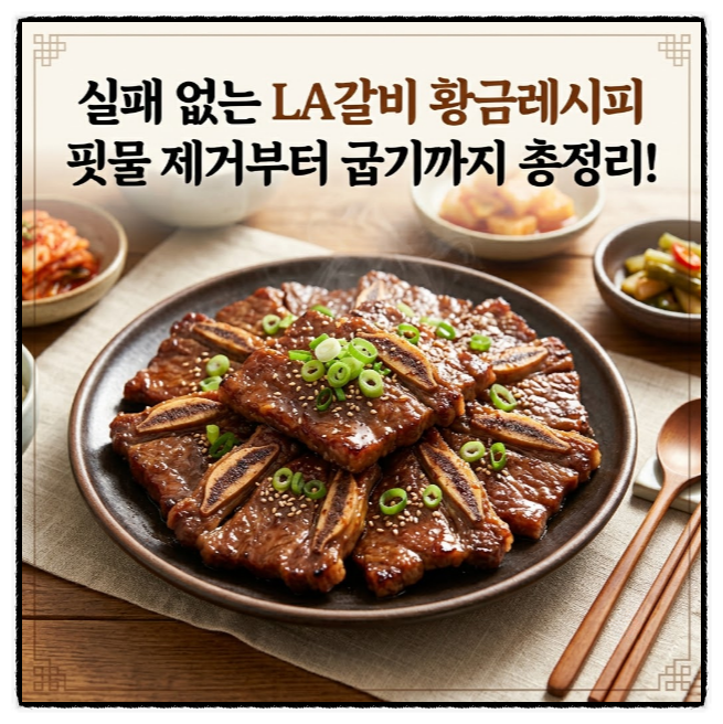 LA갈비 재는법 총정리｜황금 양념 비율·핏물 빼기·부드럽고 맛있게 구우는 꿀팁