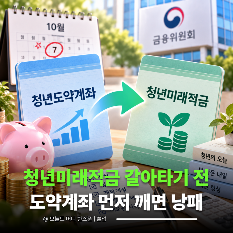 "청년도약계좌 먼저 깨도 될까?" 청년미래적금 2차 갈아타기 전 조심해야 할 이유