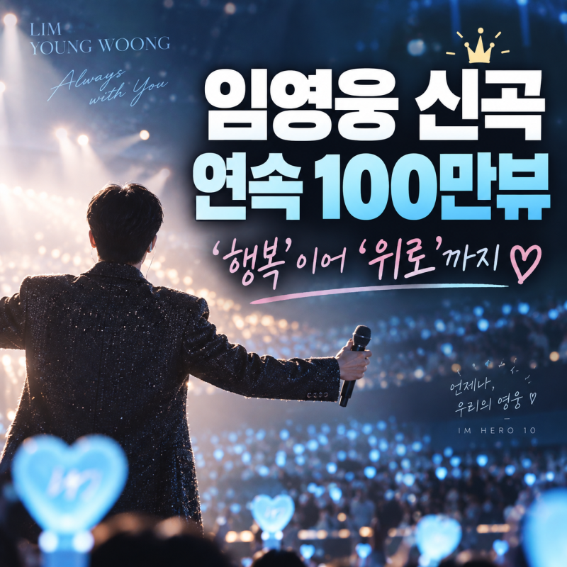 임영웅 신곡 연속 100만뷰 돌파｜‘부디 행복해질 것’ 이어 ‘살아온 우리에게’까지