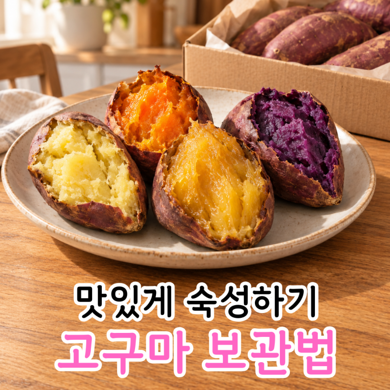 고구마 보관방법, 품종별 숙성하는법과 맛있게 먹는 법