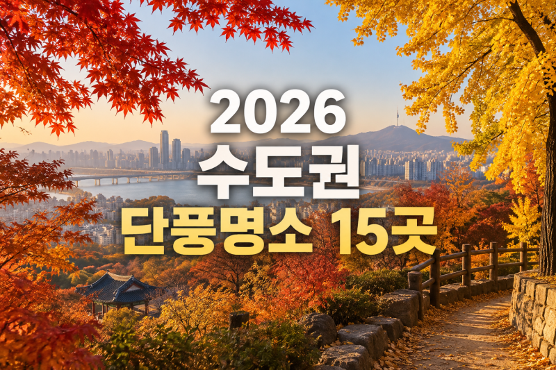 2026 수도권 단풍명소 15곳, 시기·예약·걷기 좋은 곳까지 정리